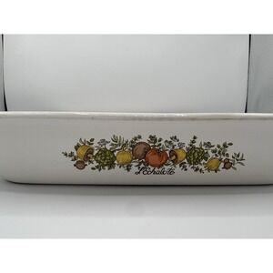 CORNINGWARE SPICE OF LIFE 12" RECTANGULAR LASAGNA BAKING DISH #A-21 USA